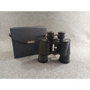 Vintage Super Zenith 7 x 50 mm field binoculars with strap and case